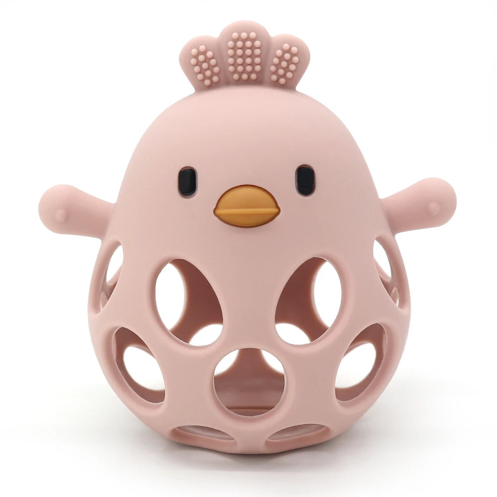 Soft Silicone Baby Teether Cartoon Animal Design