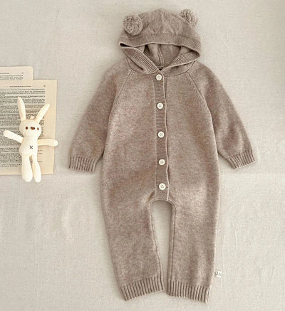 CozyBear Knitted Baby Jumpsuit 0-3 Years