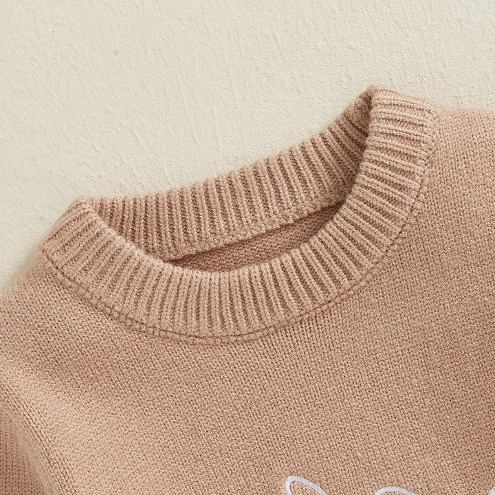 Long Sleeve Easter Sweater Romper 0-18 Months