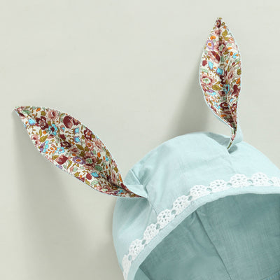 Vintage Bunny Overalls & Ears Set 0-18 Months