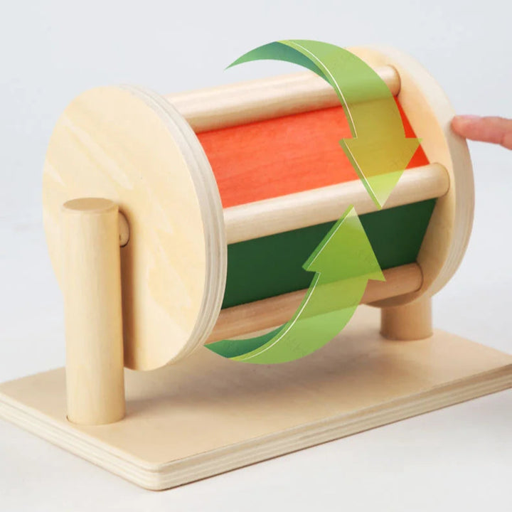 Wooden Macaron Drum with Mirror