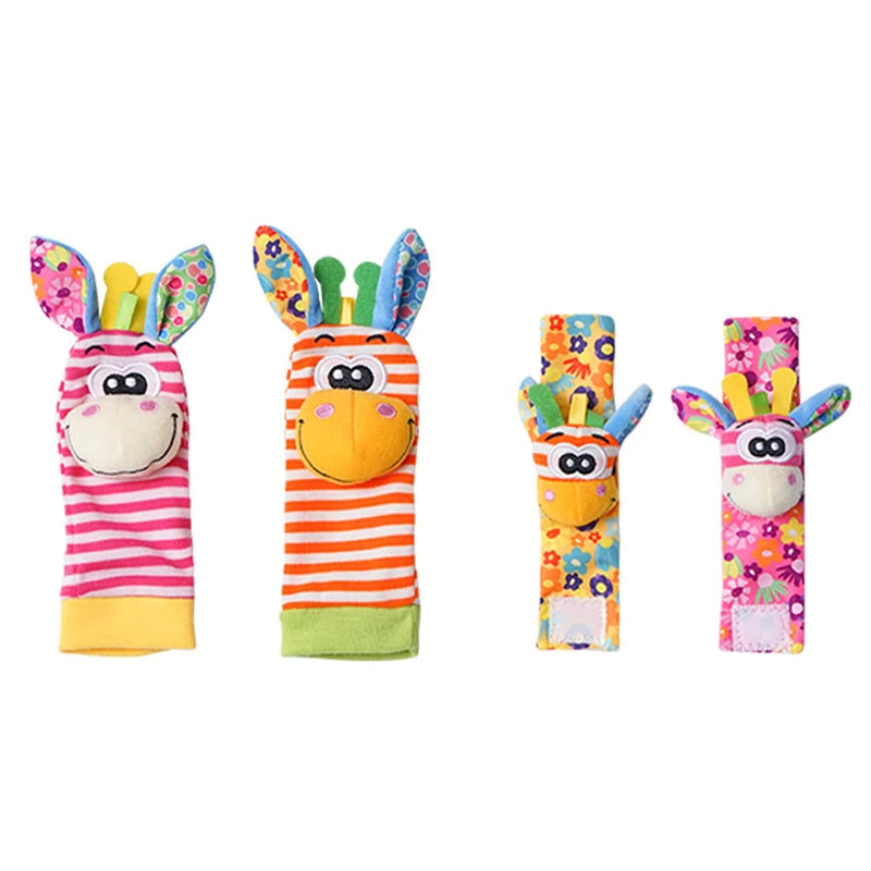 Wrist Rascal Toy Foot Finder & Wrist Rattle Sensory Toy Set – Skaldo & Malin