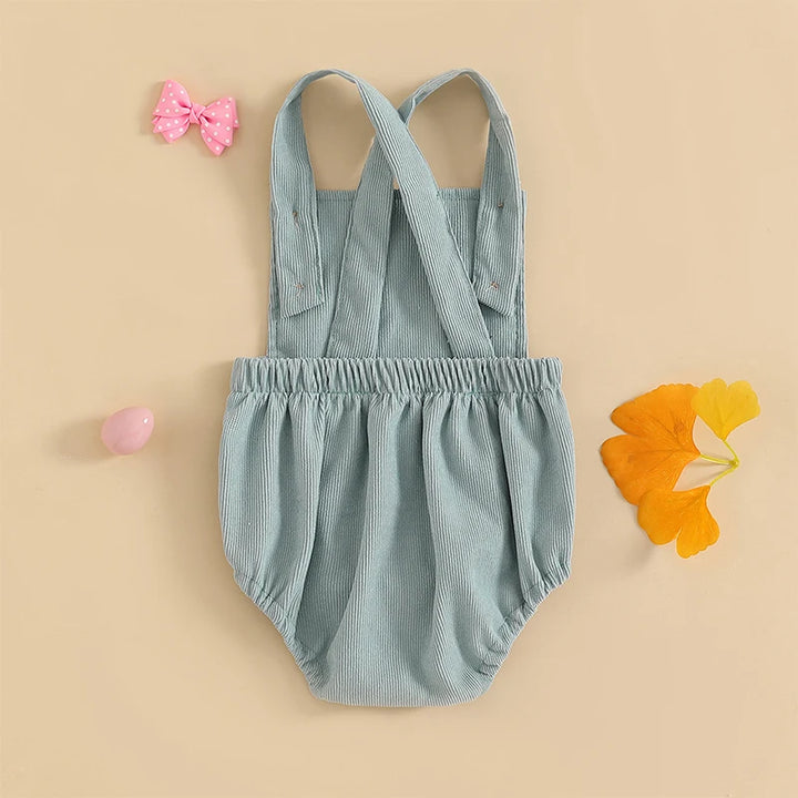 Sleeveless Bunny Embroidered Jumpsuit  0-18 Months