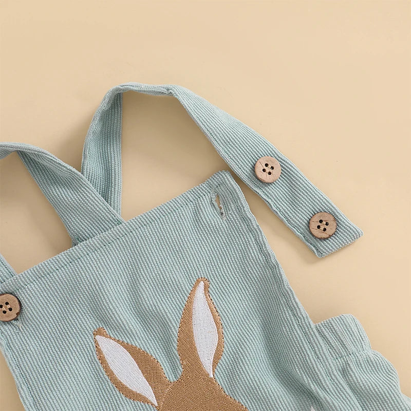Sleeveless Bunny Embroidered Jumpsuit  0-18 Months