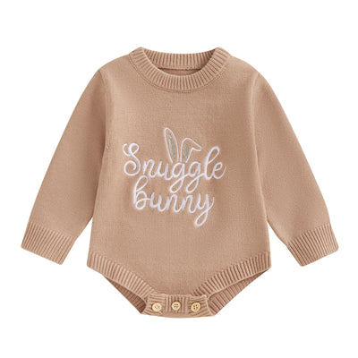 Long Sleeve Easter Sweater Romper 0-18 Months