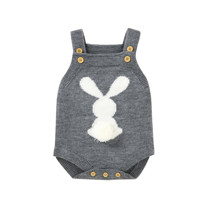 Knitted Rabbit Strap Overalls 0-18 Months