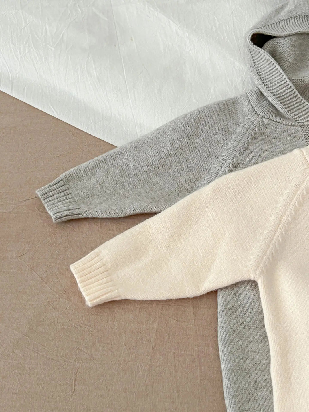 Knitted Hooded Bunny Ear Romper 0-3 Years