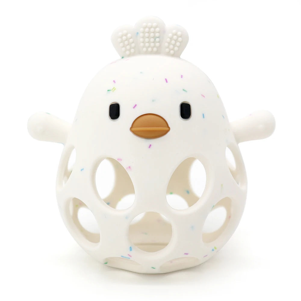 Soft Silicone Baby Teether Cartoon Animal Design