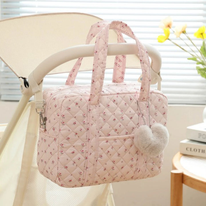 Quilted Floral Mommy Bag