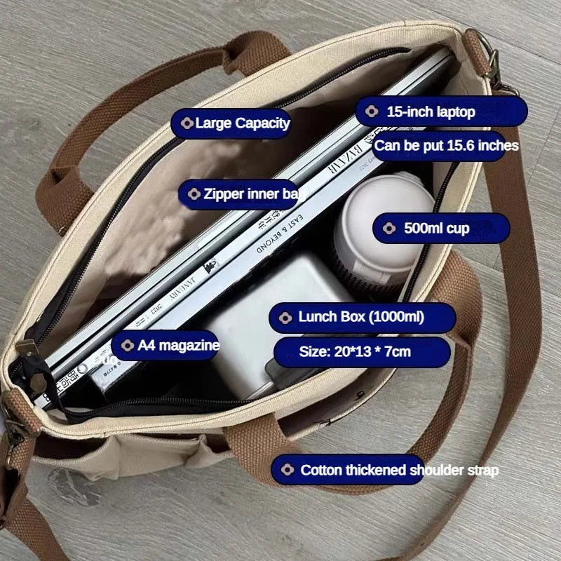 Canvas Commuter Mom Bag