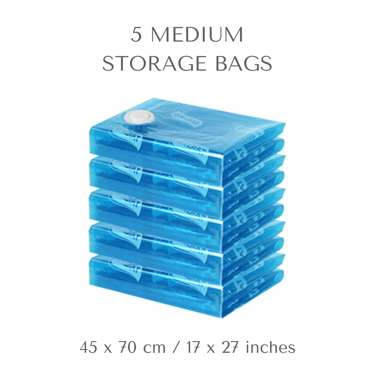 AirBaker 10 Pack (Medium) Vacuum Storage Bags, Space Saver Sealer Bags for  Clothes Comforters Blankets Pillows with Travel Hand Pump