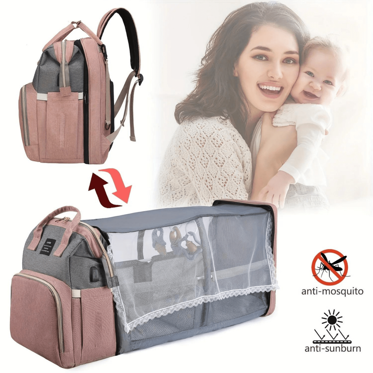 Baby Changing Station Backpack - 🎉 50% OFF TODAY - Skaldo & Malin