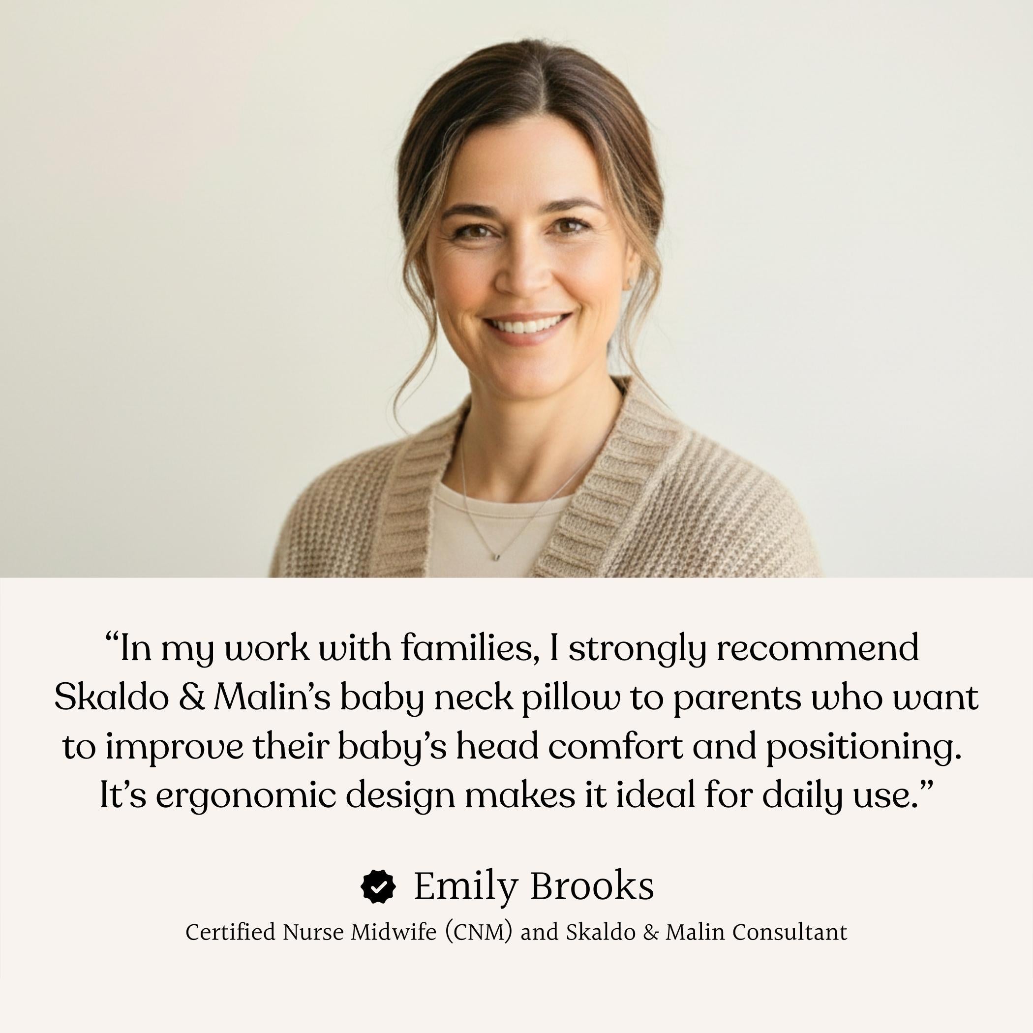 CozyComfort Baby Head Support Pillow