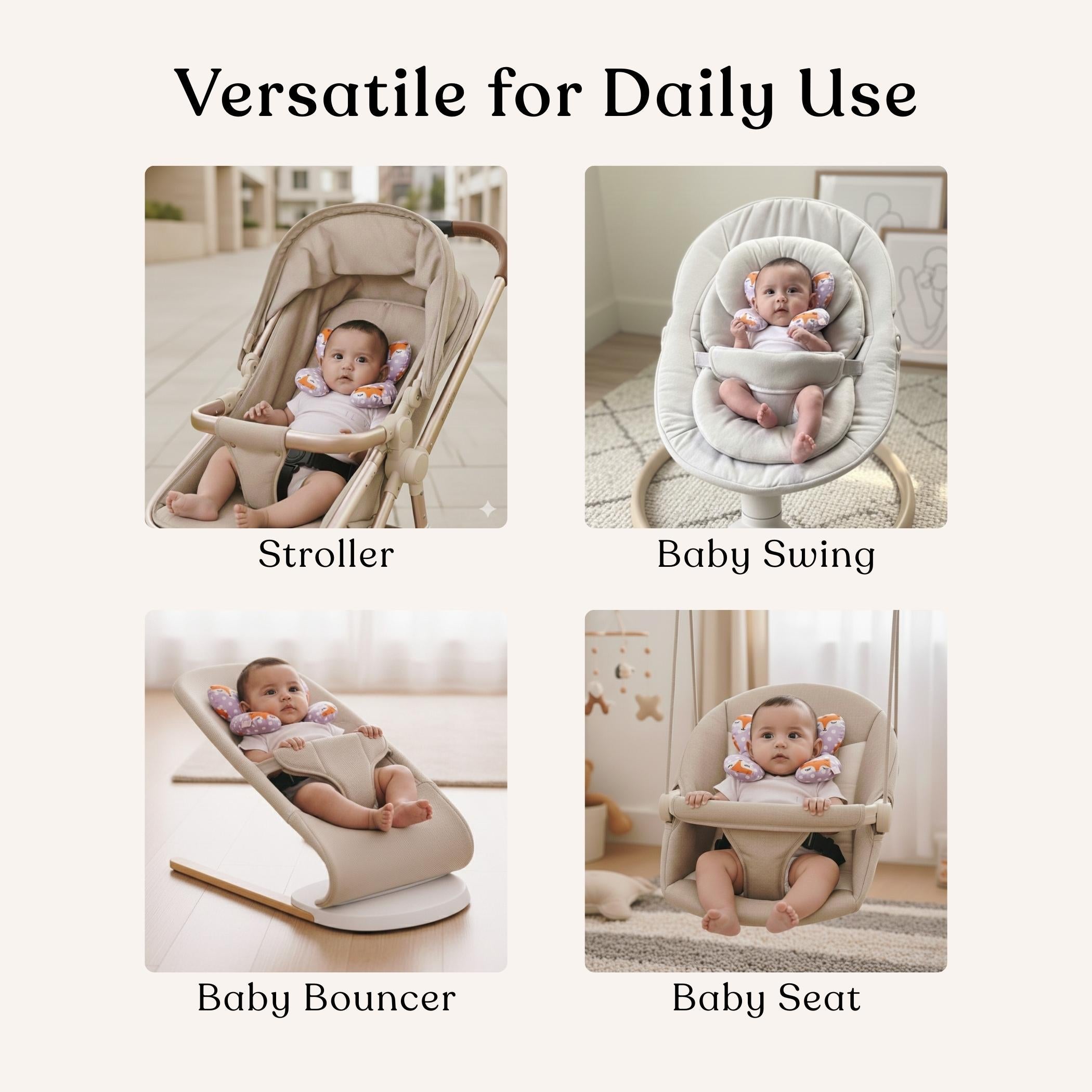 CozyComfort Baby Head Support Pillow