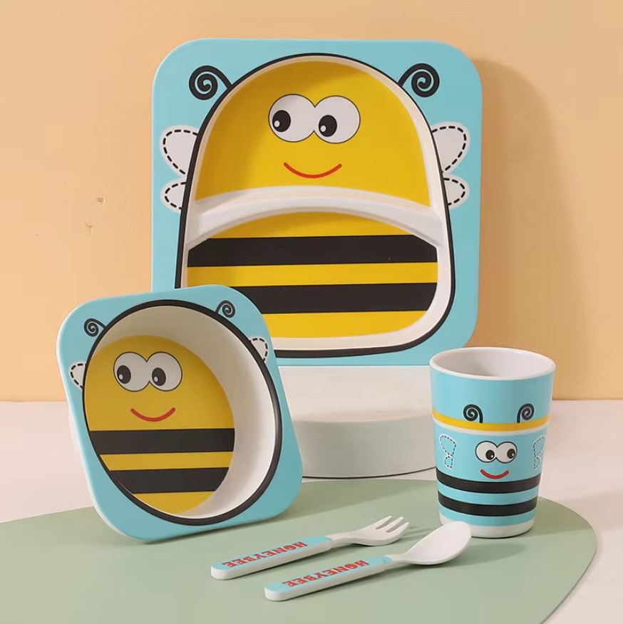 Natural Bamboo Toddler Feeding Set