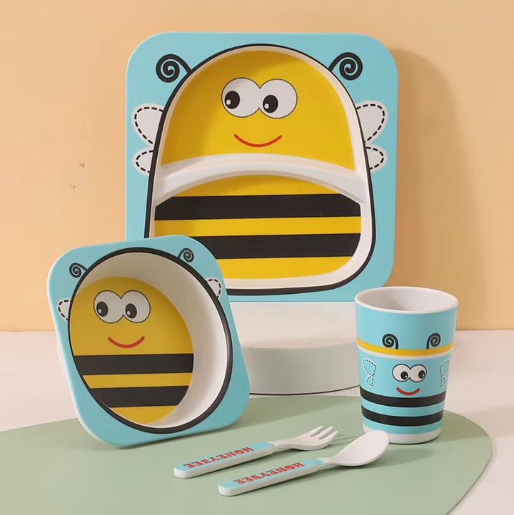 Natural Bamboo Toddler Feeding Set