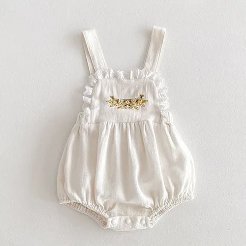 Floral Embroidery Knitted Bodysuit - Skaldo & Malin