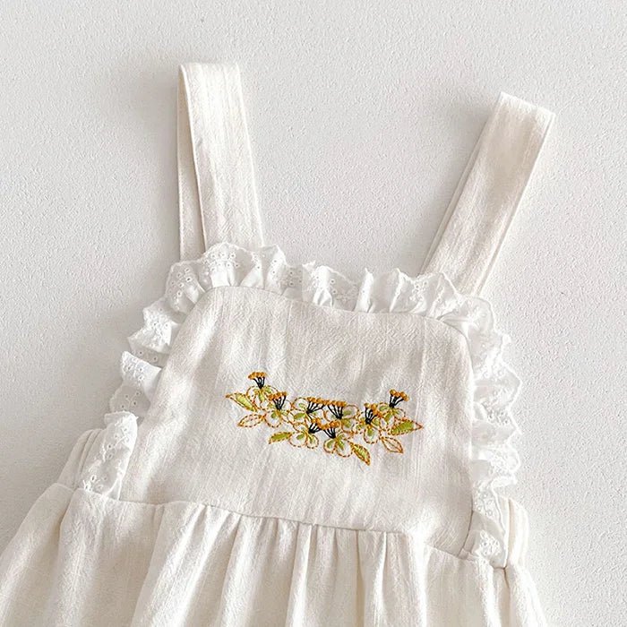 Floral Embroidery Knitted Bodysuit - Skaldo & Malin