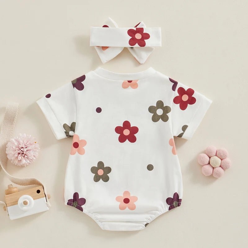 Floral Romper & Headband Set - Skaldo & Malin
