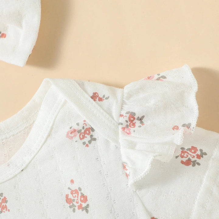 Floral Romper, Pants & Headband Set - Skaldo & Malin