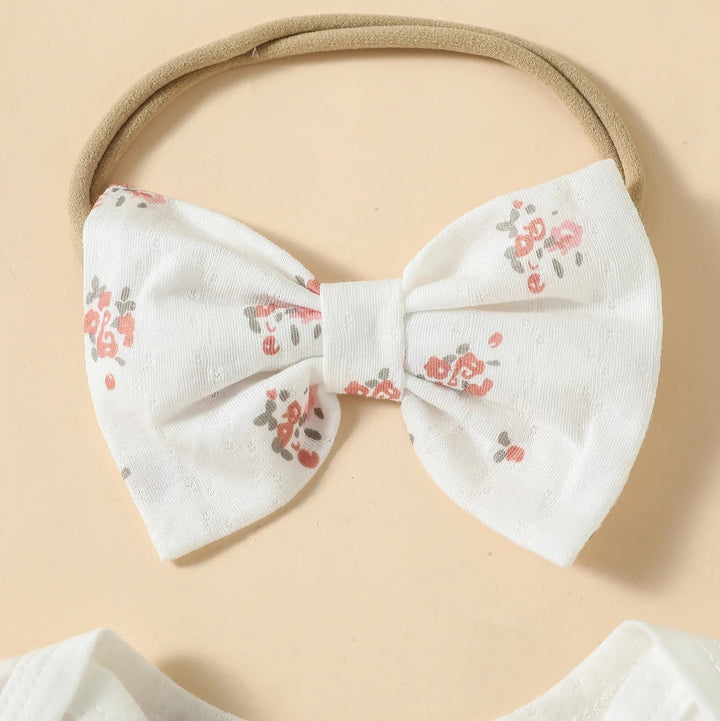 Floral Romper, Pants & Headband Set - Skaldo & Malin