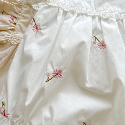 Fly Sleeve Flower Embroidery Jumpsuit - Skaldo & Malin