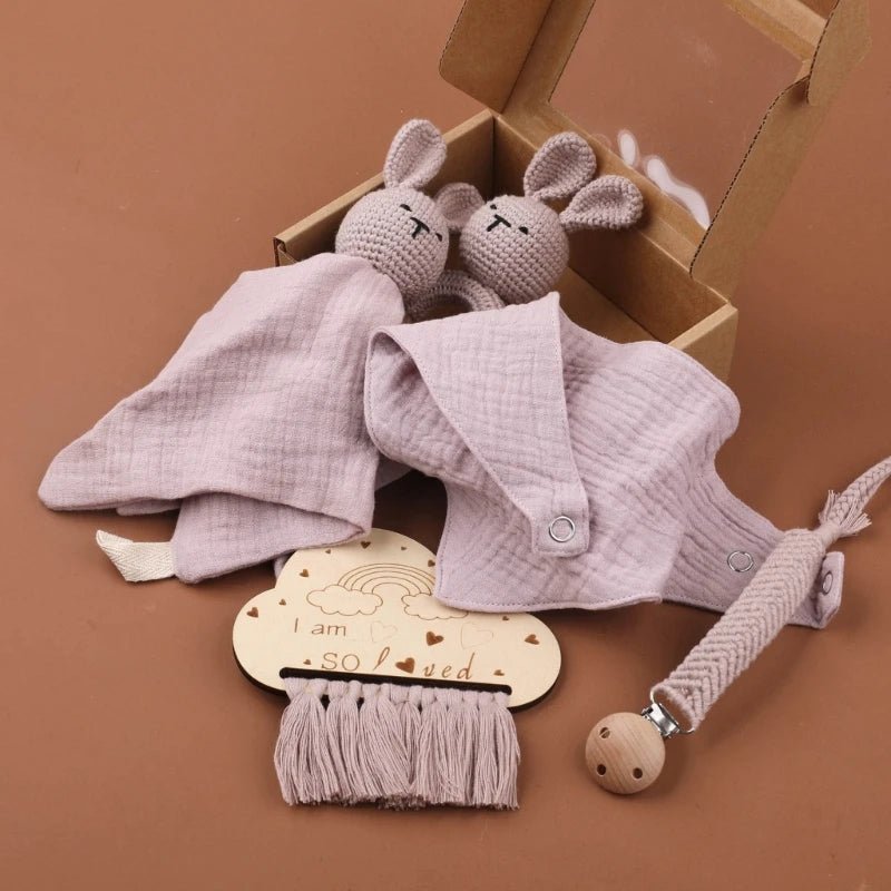 I Am So Loved Crochet Teething Set - Skaldo & Malin