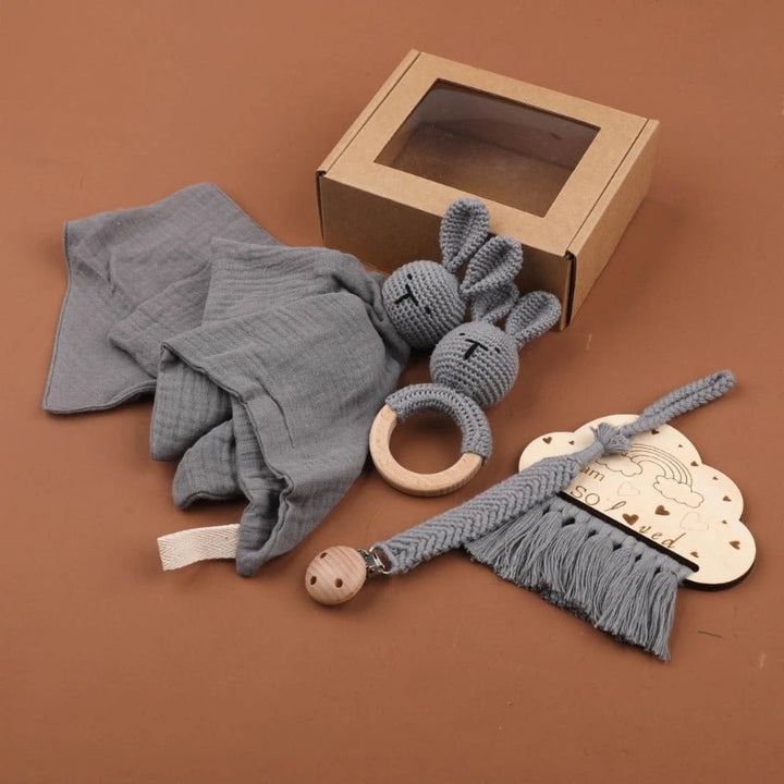 I Am So Loved Crochet Teething Set - Skaldo & Malin