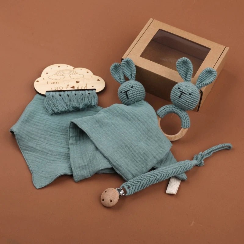 I Am So Loved Crochet Teething Set - Skaldo & Malin