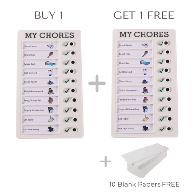 Kiddo Daily Chore Checklist Set - 🎉 BUY 1 GET 1 FREE - Skaldo & Malin