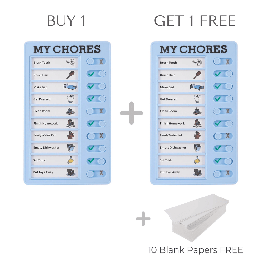 Kiddo Daily Chore Checklist Set - 🎉 BUY 1 GET 1 FREE - Skaldo & Malin