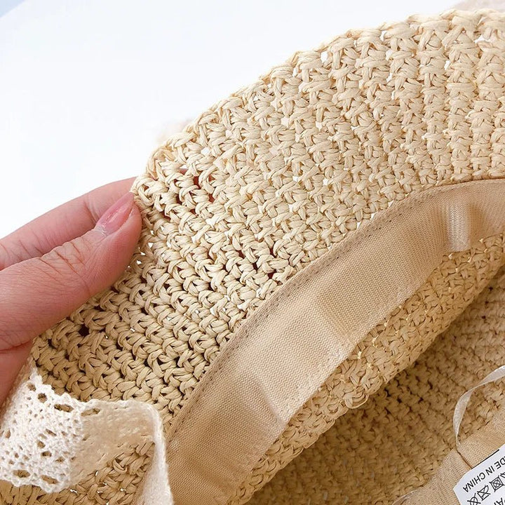 Knitted Lace Bow Hat 6 - 48 Months - Skaldo & Malin