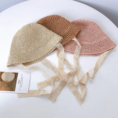 Knitted Lace Bow Hat 6 - 48 Months - Skaldo & Malin