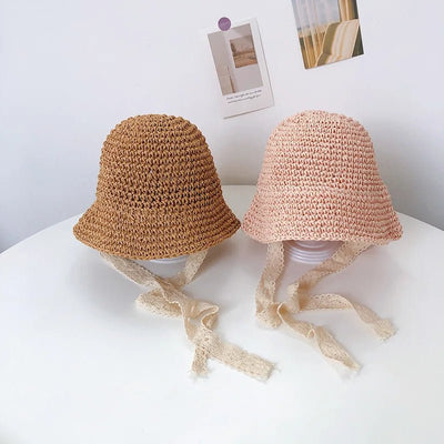 Knitted Lace Bow Hat 6 - 48 Months - Skaldo & Malin