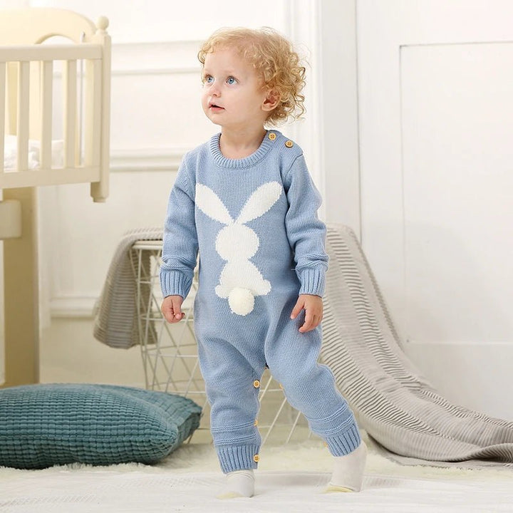 Little Bunny Long Sleeves Playsuit Baby Toddler 6 - 36 Months - Skaldo & Malin