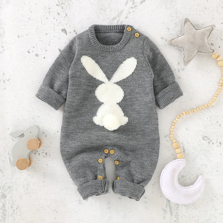 Little Bunny Long Sleeves Playsuit Baby Toddler 6 - 36 Months - Skaldo & Malin