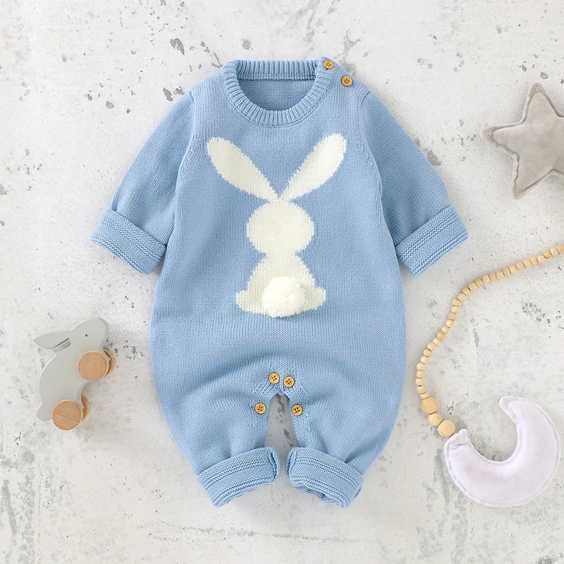 Little Bunny Long Sleeves Playsuit Baby Toddler 6 - 36 Months - Skaldo & Malin
