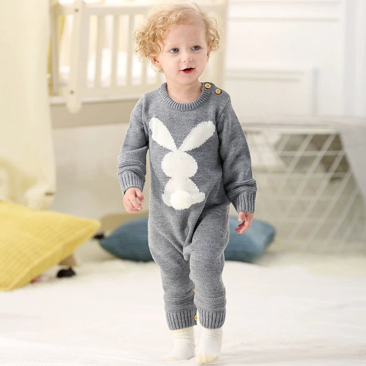 Little Bunny Long Sleeves Playsuit Baby Toddler 6 - 36 Months - Skaldo & Malin