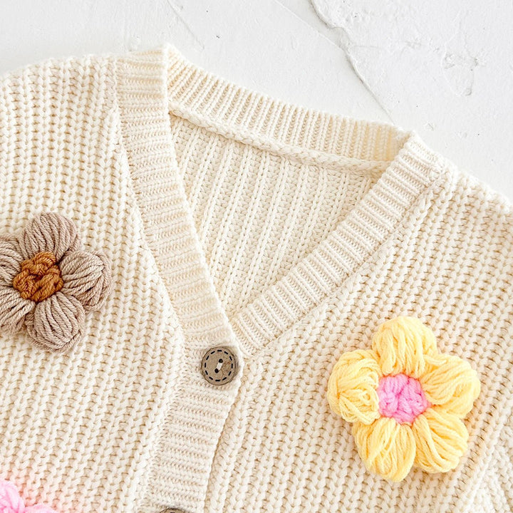 Long Sleeve Floral Cardigan - Skaldo & Malin