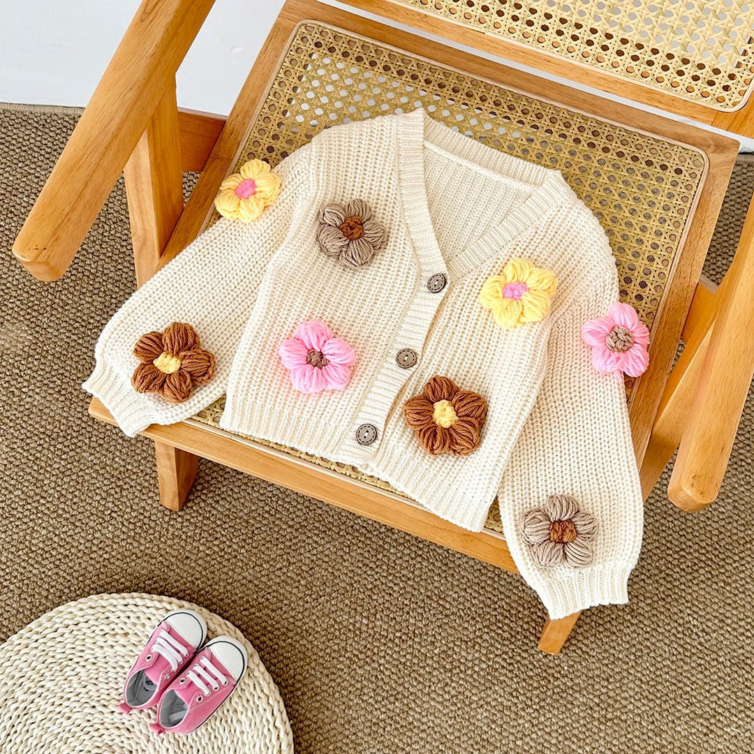 Long Sleeve Floral Cardigan - Skaldo & Malin