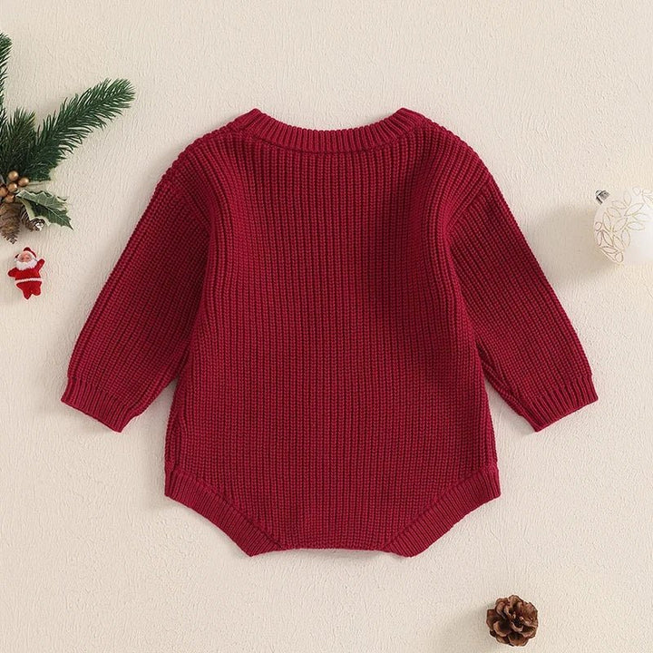 My First Christmas Long Sleeve Knitted Romper Baby Toddler 3 - 18 Months - Skaldo & Malin