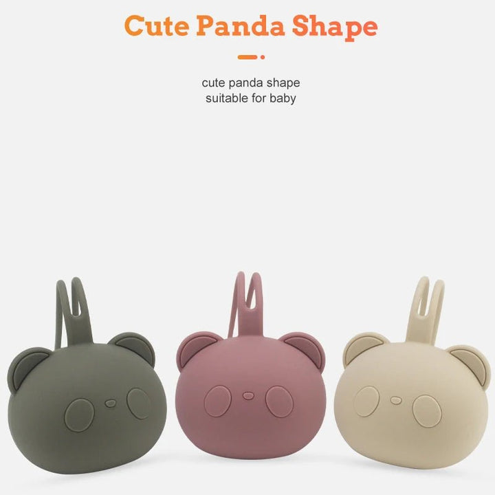 Panda Silicone Pacifier Holder - Skaldo & Malin