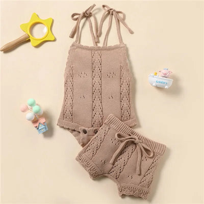 Raya Knitted Onesie & Shorts Set 3 - 18 Months - Skaldo & Malin