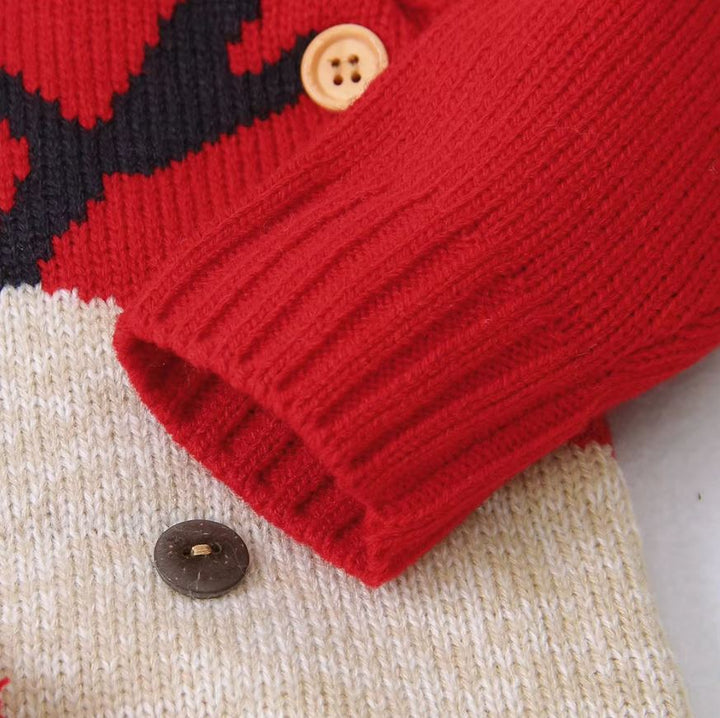 Reindeer Long Sleeve Jumpsuit Baby Toddler 0 - 18 Months - Skaldo & Malin