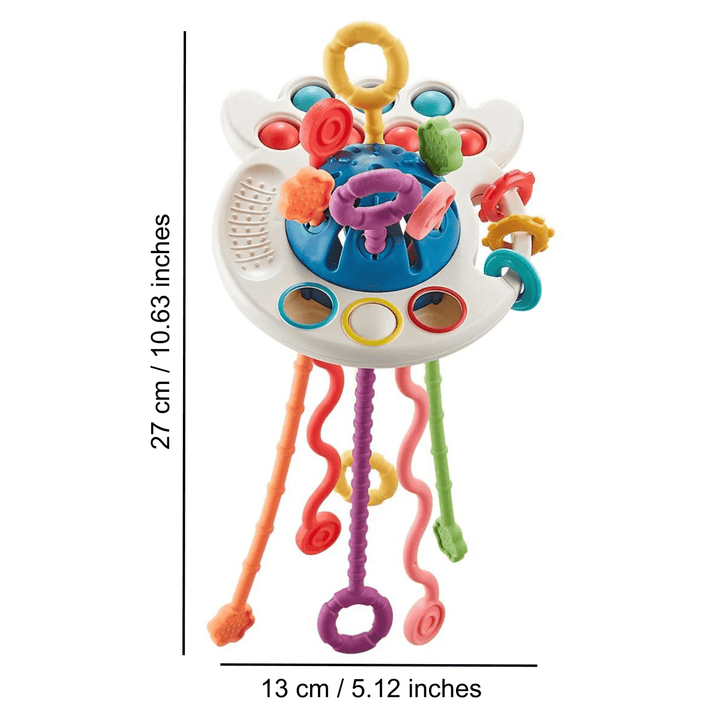 Silicone Learning Pull String Teething Toy - 🎉 50% OFF TODAY - Skaldo & Malin