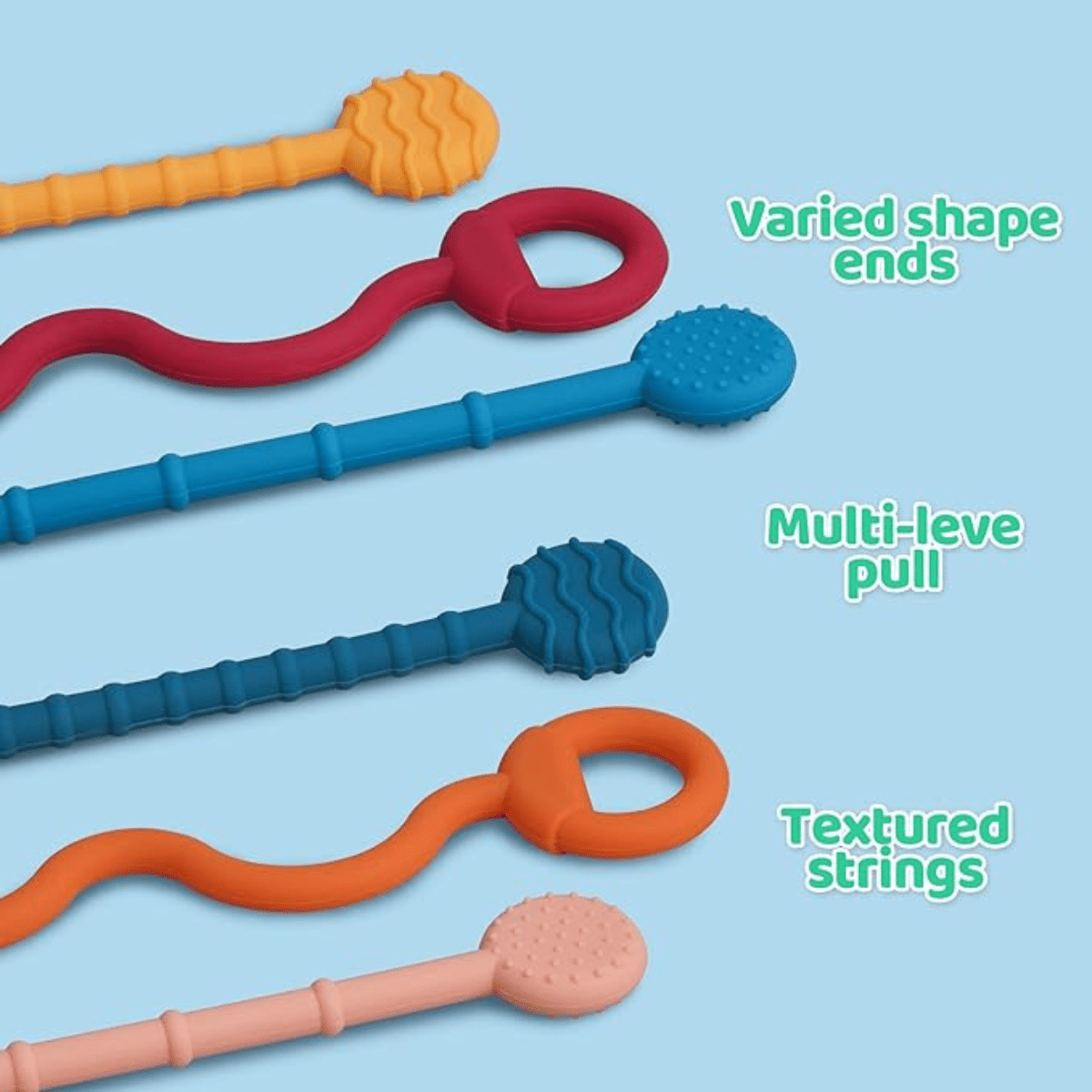 Silicone Learning Pull String Teething Toy - 🎉 50% OFF TODAY - Skaldo & Malin