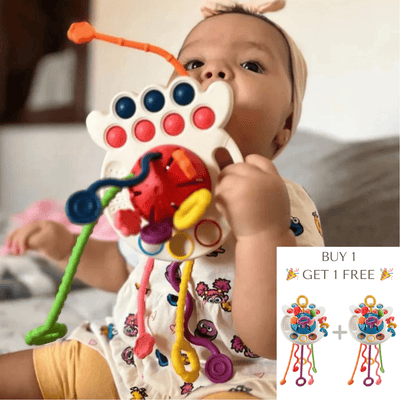 Silicone Learning Pull String Teething Toy - 🎉 BUY 1 GET 1 FREE - Skaldo & Malin