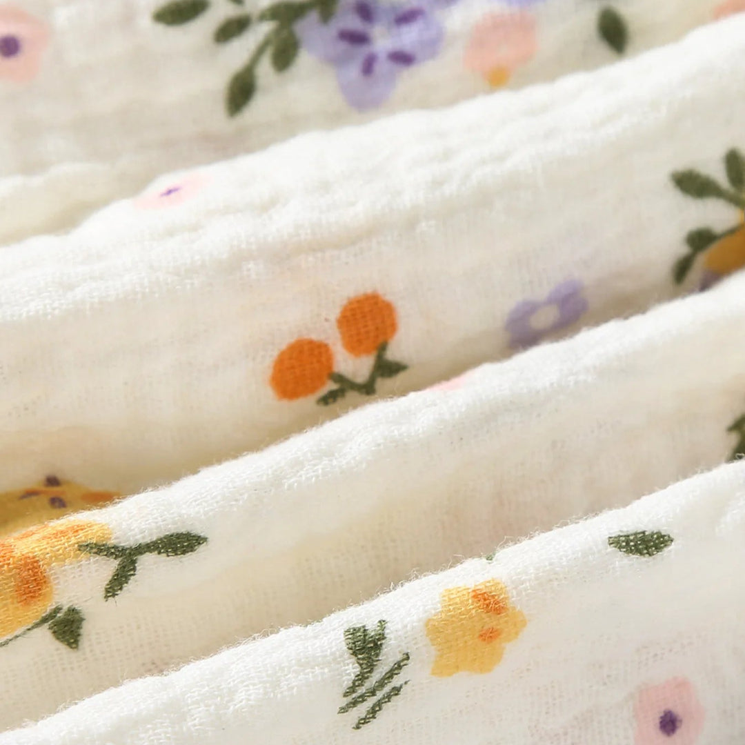 Sleeveless Floral Romper Dress & Hat Set - Skaldo & Malin