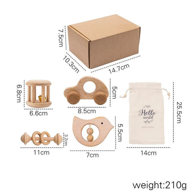 Wood Educational Baby Toys Set - Skaldo & Malin