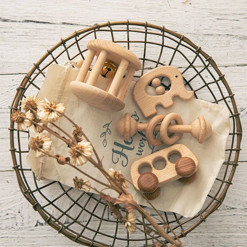 Wood Educational Baby Toys Set - Skaldo & Malin